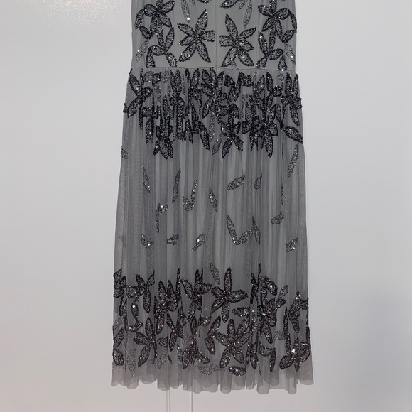 Adrianna Papell beaded/sequin midi dress - Picture 3 of 6